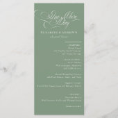 Menu-Kaart | Huwelijksrepetitie Diner Menu (Voorkant)