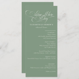 Menu-Kaart | Huwelijksrepetitie Diner Menu