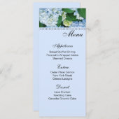 Menu Kaart Hydrangeas (Voorkant / Achterkant)