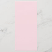 Menu Kaart II van de zoete roze Waterverf Rozen (Achterkant)