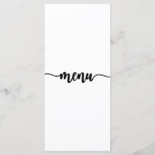 Menu Kaart, Kerstmenu, Diner, Lunch (Achterkant)