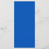 Menu Kaart - Kobalt Blauw & Wit Rozen (Achterkant)
