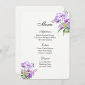 Menu Kaart-Orchideeën (Voorkant / Achterkant)