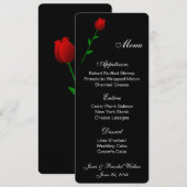 Menu Kaart Red Rose (Voorkant / Achterkant)