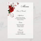 Menu Kaart-Red Rose (Voorkant)