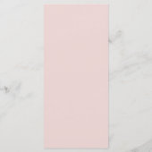 Menu Kaart - Roze Rozen & Duiven Bruiloft (Achterkant)