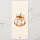 Menu kaart, Thanksgiving Menu, Diner, Lunch Kaart (Achterkant)