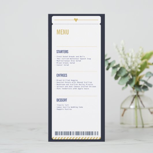 Menu Kaart Travel Theme (Staand voorkant)