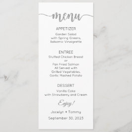 Menu kaart, Trouwmenu, Diner, Lunch