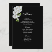 Menu Kaart-White Orchids (Voorkant / Achterkant)