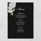 Menu Kaart-White Orchids (Voorkant)