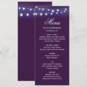 Menu Kaart Wisselende achtergrond (Voorkant / Achterkant)