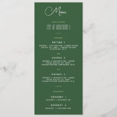 Menu Kaart - Wrightsville Manor Suite (Voorkant)