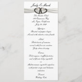Menu Kaart Zwart-wit diamantharten (Voorkant)