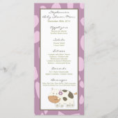 Menu-kaarten Jacana Girl Oerwoud Zoo Animal Menu (Voorkant)