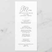 Menu Kassy Chic Minimalist (Voorkant)