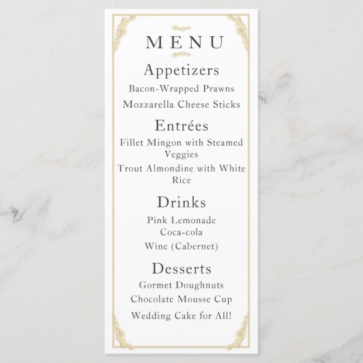 Menu katholieke winterweddenschap (Voorkant)