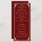 Menu katholieke winterweddenschap (Voorkant / Achterkant)