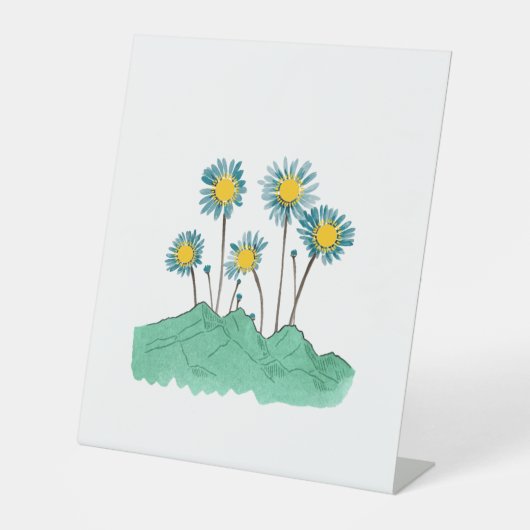 Menu Kazakhstan Reclamebord Met Voetstuk (Voorkant)