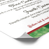 menu kerstkeuken poster (Hoek)