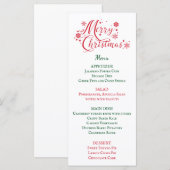 Menu Kerstmis (Voorkant / Achterkant)