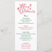 Menu Kerstmis (Voorkant)