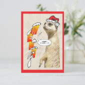 Menu Kerstmis Kaart (Staand voorkant)