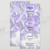 Menu Klassieke look Iris Closeup Weddenschap (Voorkant / Achterkant)