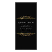 Menu Klassieke SWirls Service Price Black Gold Foi (Achterkant)