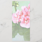 Menu Klein roze geranium Weddenschap (Achterkant)