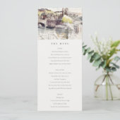 Menu Landbrug langs Waterverf Kaart (Staand voorkant)