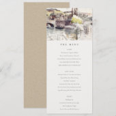 Menu Landbrug langs Waterverf Kaart (Voorkant / Achterkant)