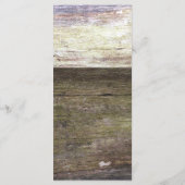 Menu Landelijk houten hart bruiloft (Achterkant)