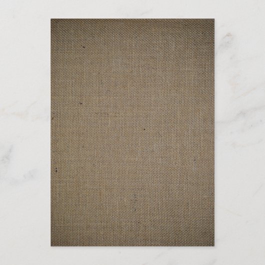 Menu Landelijke bijtende monogram en bruiloft (Achterkant)