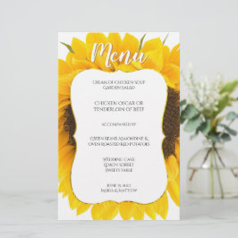 Menu Landelijke soonnebloem Weduwen