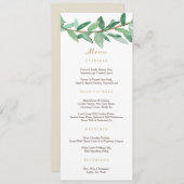 Menu Laurel Olive Branch (Voorkant / Achterkant)