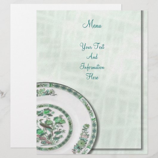 Menu Letterhead (Voorkant / Achterkant)