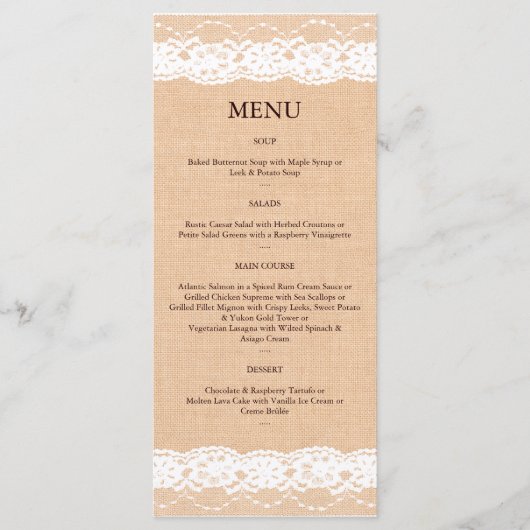 Menu Lichte overlapping en  kant 2 (Voorkant)