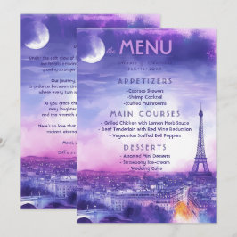 Menu + lieflijke tekst Amour Éternel