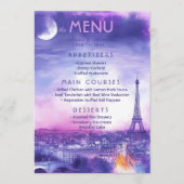 Menu + lieflijke tekst Amour Éternel (Voorkant)