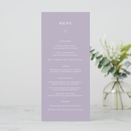 Menu Lihue Wedding Dinner (Staand voorkant)