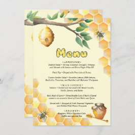 Menu Little Bee Baby shower