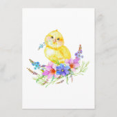 Menu Little Chick Baby shower (Achterkant)