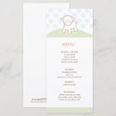 Menu Little Lamb Baby shower (Voorkant / Achterkant)