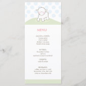 Menu Little Lamb Baby shower (Voorkant)