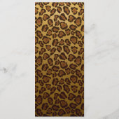 Menu Lopard Print Wedding - aanpasbare matching (Achterkant)