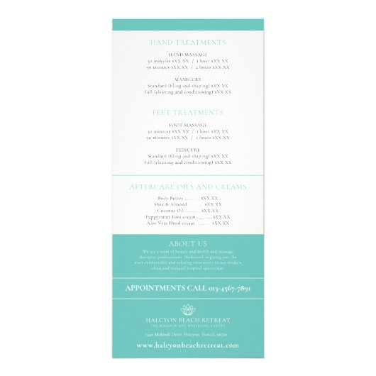 menu lotus logo (Achterkant)