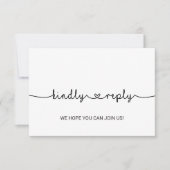 Menu Love Hearts Keuze RSVP-kaart (Voorkant)