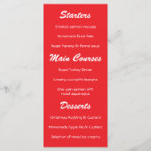 Menu Magische kerstboomvakantie (Achterkant)