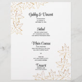 Menu Maple Leaf Edge Fall Wedding (Voorkant)